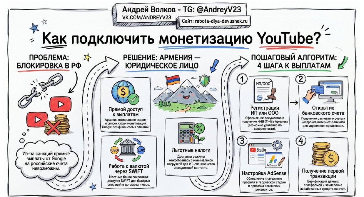 Монетизация Ютуб в России 2026