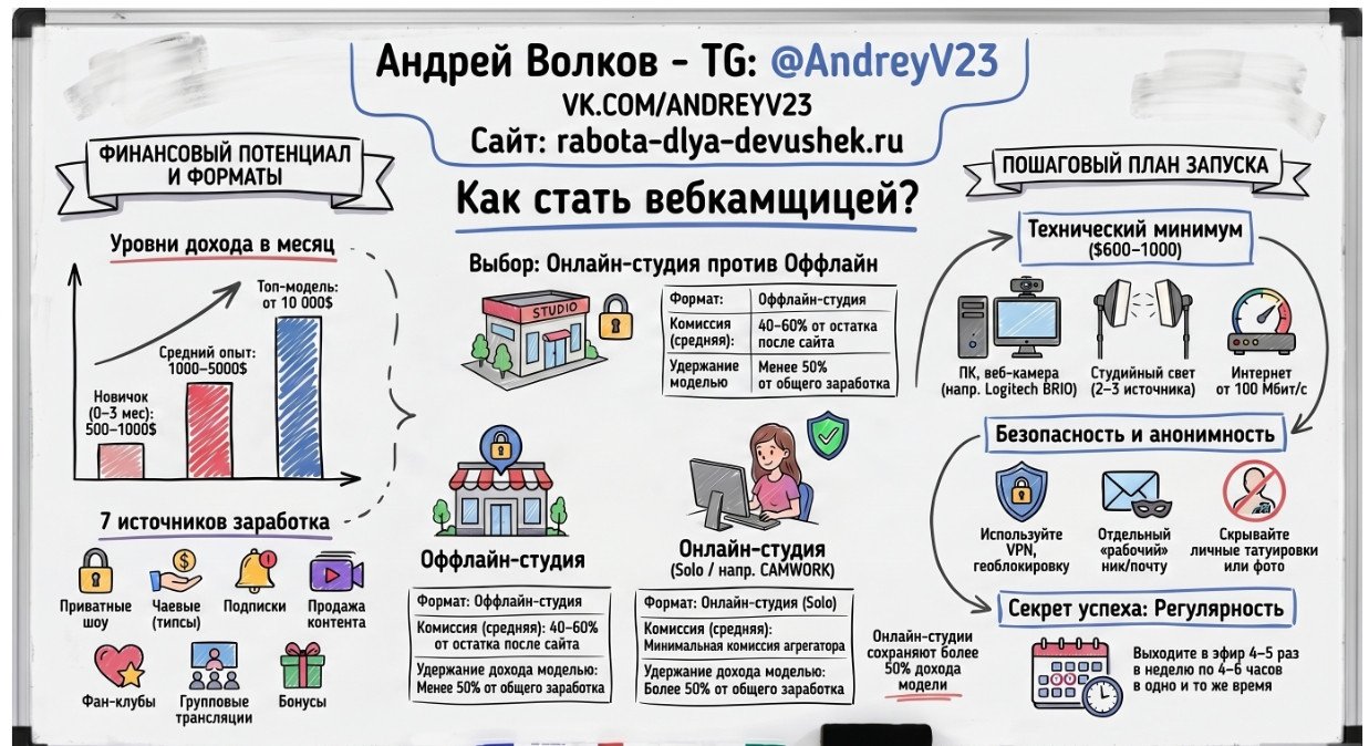 Как стать вебкамщицей